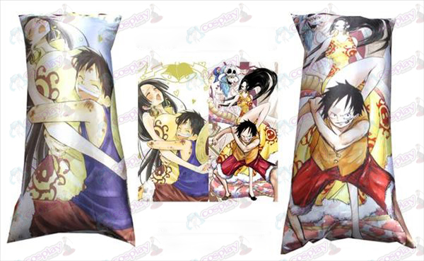 76 # full-color cuscino lungo (One Piece Accessori Donna imperatore e Rufy)