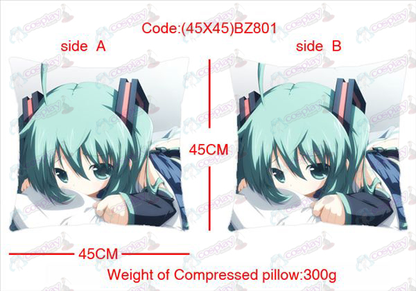 (45X45) BZ801-Hatsune Miku Accessori Anime schierò cuscino quadrato