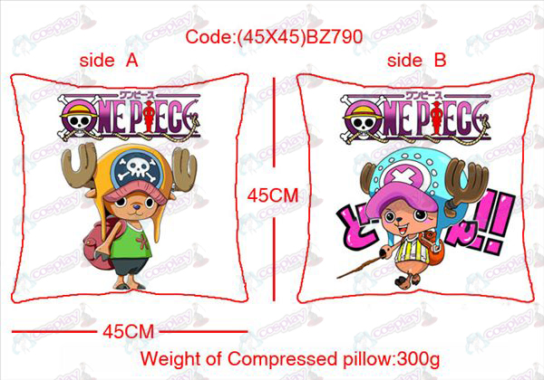 (45X45) BZ790-One Piece Anime Accessori lati cuscino quadrato