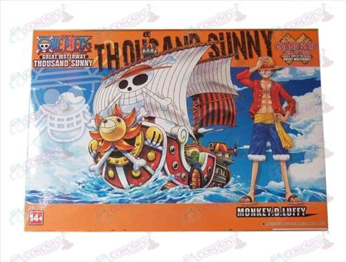 One Piece Accessori1 navi hanno assemblato modello (Sun Boat)