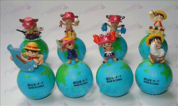 Otto personaggi tumbler One Piece Accessori