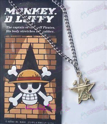 One Piece Accessori pentagramma collana teschio 32-6A (rame)