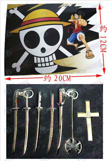 7 del One Piece accessori set coltello fibbia