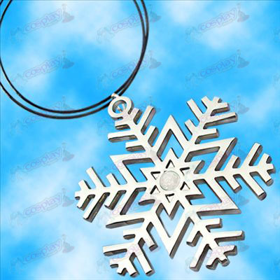 Hatsune simbolo snowflake collana (diamanti bianchi)