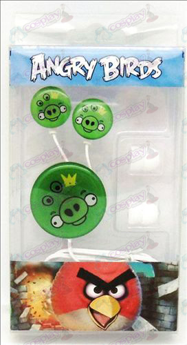 Epoxy auricolare (Angry Birds Accessori Verde Pig)