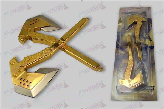 CrossFire Accessori-14 cm Pacchetto esercito mano ascia (oro)