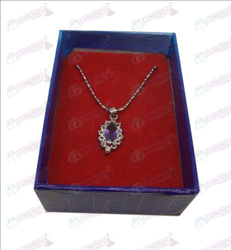 D boxed Black Butler accessori collana di diamanti (Viola)