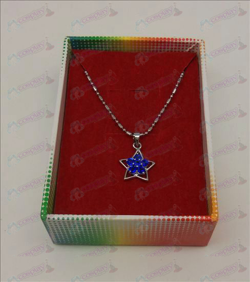 Lucky Star accessori collana di diamanti (Blu)