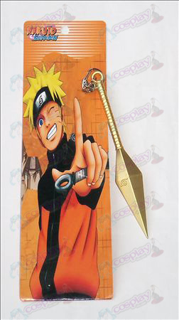 Naruto soffrire senza fibbia coltello (oro 15 cm)