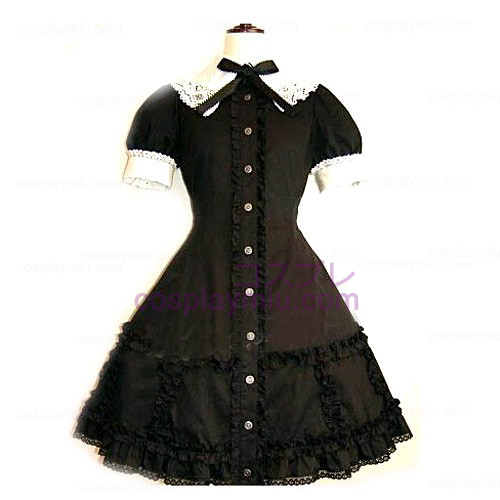 Black Lace Corset Dress Lolita Costumi cosplay