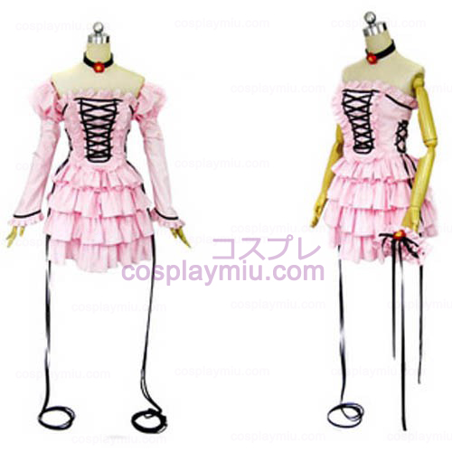 Chobits Chii Vestito rosa Lolita Costumi cosplay