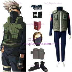 Naruto Cappelliake Kakashi Deluxe Costumi cosplay e accessori set
