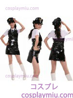 Naugthty smalto Lady Police Costumi Nero