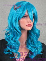 22" parrucca cosplay blu ondulata Teal