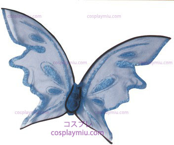 Ali di farfalla blu caldo colore