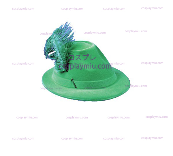 Verde floccato Cappello Alpino