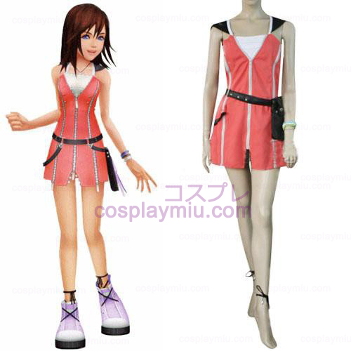 Kingdom Hearts 2 Kairi Vestito rosa Costumi cosplay