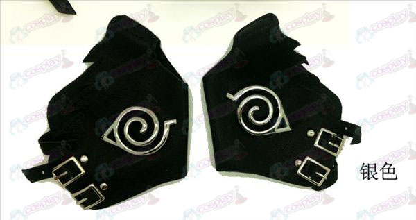 Naruto Konoha logo Ban guanti d'argento kepi