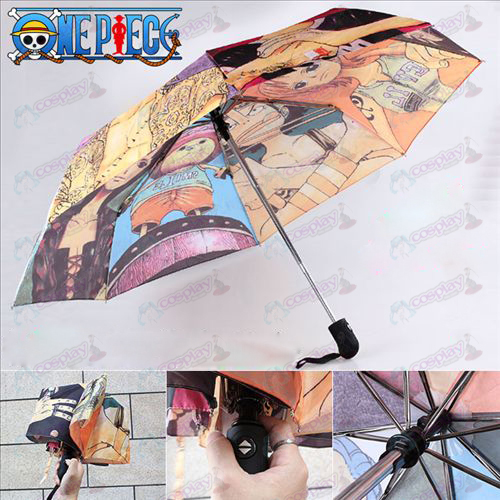 One Piece Accessori carattere colore ombrello pieghevole automatico