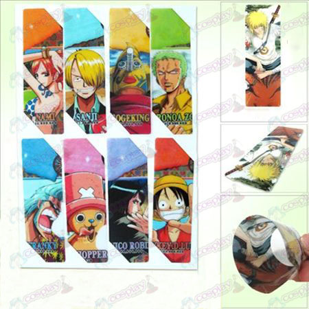 SQ011-One Piece Accessori anime grandi Segnalibri (versione 5 del prezzo)