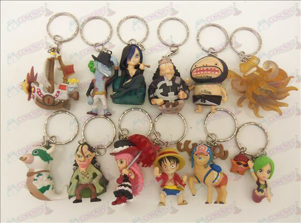 12 One Piece Accessori Doll Portachiavi