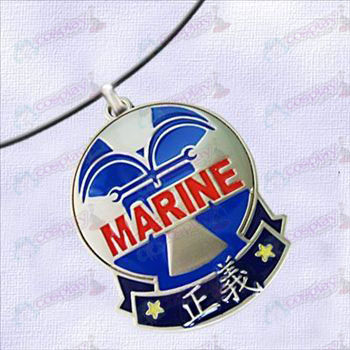One Piece Accessori-Navy Distintivo di giustizia collana
