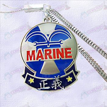 One Piece Accessori-Navy Distintivo di catena macchina giustizia