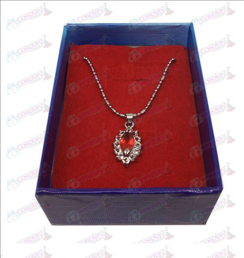 D boxed Black Butler accessori collana di diamanti (Red)