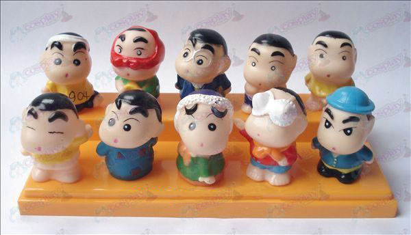10 Crayon Shin-chan Accessori stagno bambola di plastica