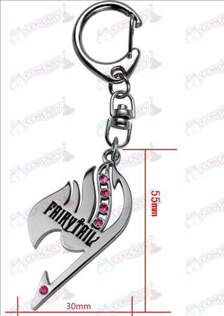 Fairy Tail Portachiavi con diamante (diamante rosa)