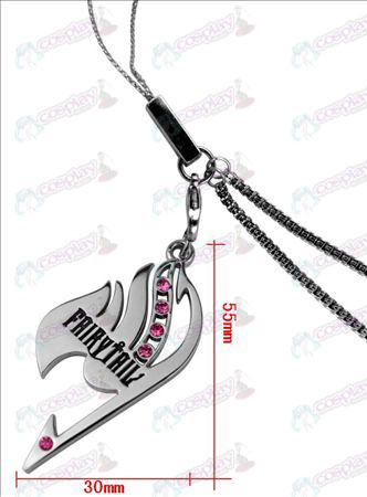 Fairy Tail con telefono catena di diamante (diamante rosa)