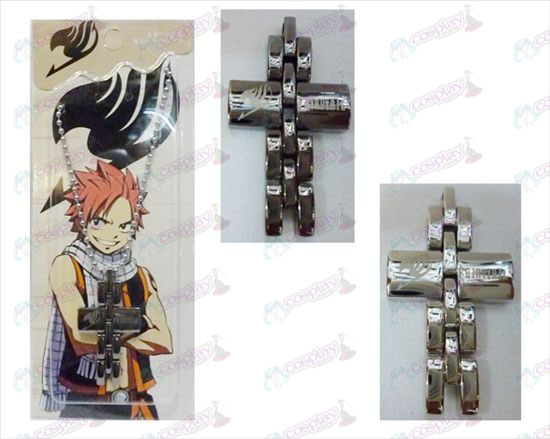 Fairy Tail Accessori in bianco e nero collana croce