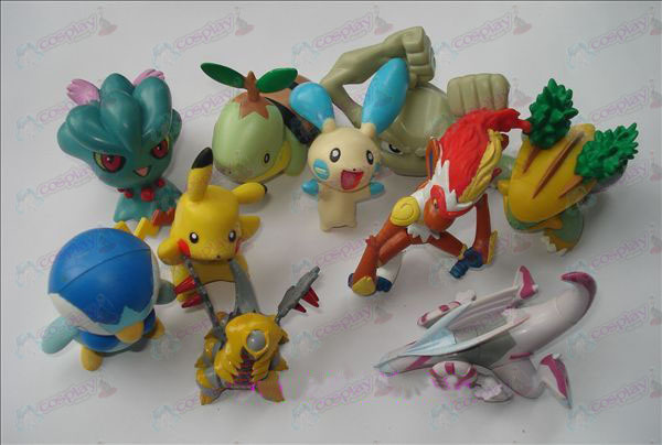 Genuine 10 Pokemon Accessori Doll (7-9cm)