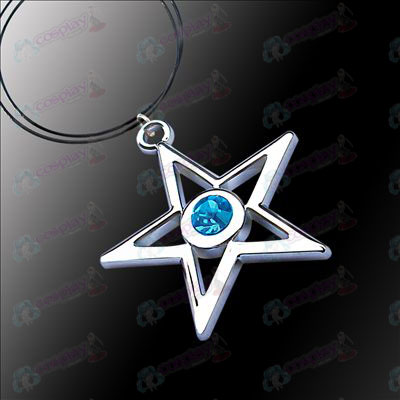 Mancanza Rock Shooter Accessori pentagramma collana (blu)