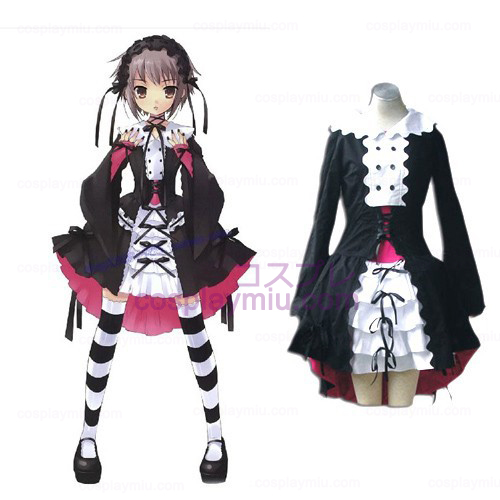 Haruhi Suzumiya Nagato Yuki Black Maid Cosplay Lolita Cosplay