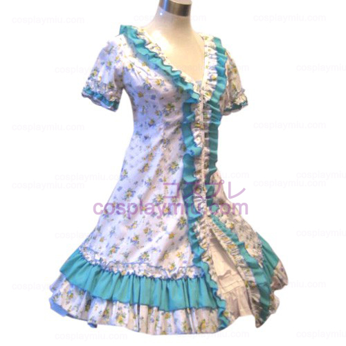 Giardino di stile blu Broken Flower Dress Lolita Costumi cosplay