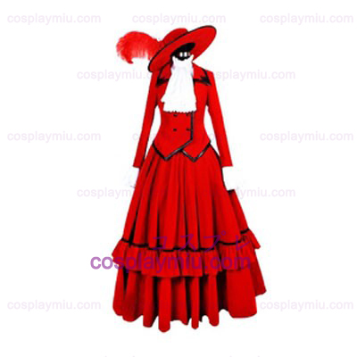 Kuroshitsuji Angelina Red Lolita Costumi cosplay