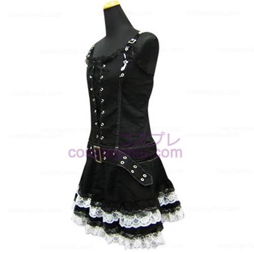 Raffreddare nero Punk Lolita Cosplay Dress