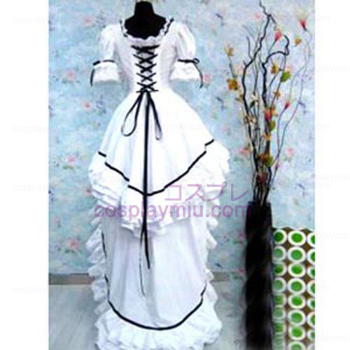 Classic White Lolita Costumi cosplay