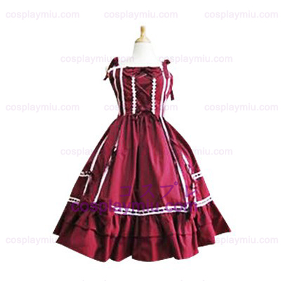 Bow Decorazione merletto assettato Lolita Cosplay Dress