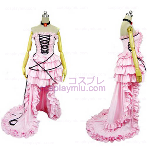 Chobits Chii Vestito rosa Lolita Costumi cosplay