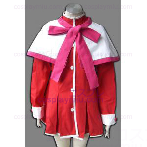 Kanon Girl Pink Bordo sciarpa uniforme Costumi cosplay
