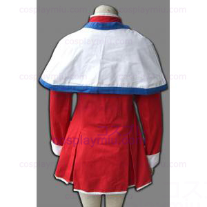 Kanon Girl Blue Bordo sciarpa uniforme Costumi cosplay