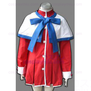 Kanon Girl Blue Bordo sciarpa uniforme Costumi cosplay