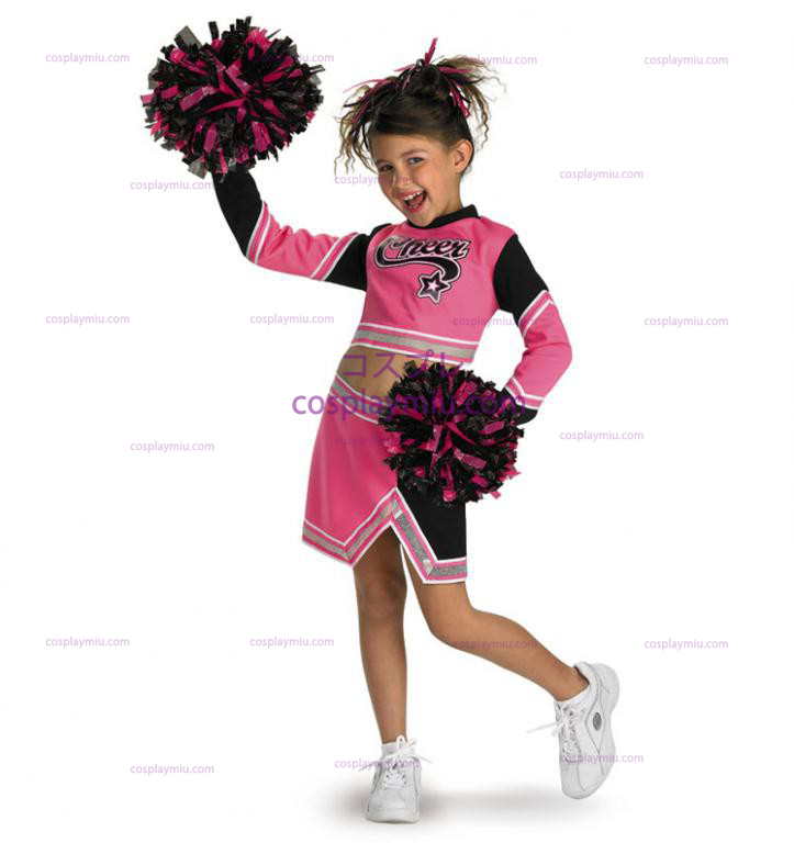 Go Team Pink! Cheerleader Costumi Bambino