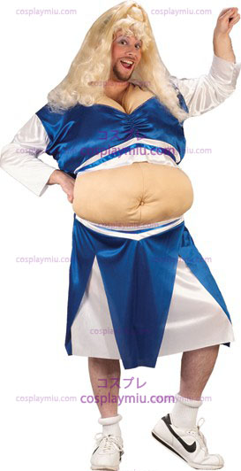 Cheerleader Fat Suit Costumi Adulto