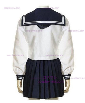 Deep Blue Maniche Lunghe School Uniform