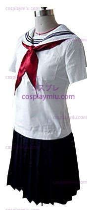 Bianco e nero Sailor Maniche corte School Uniform