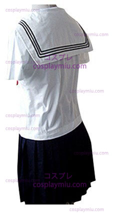 Bianco e nero Sailor Maniche corte School Uniform