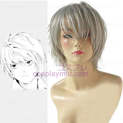 Death Note Vicino Parrucche Cosplay Bianco
